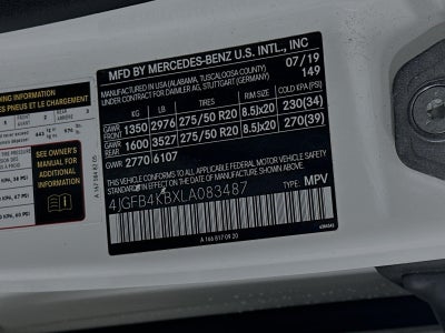 2020 Mercedes-Benz GLE 350 GLE 350 4MATIC® SUV