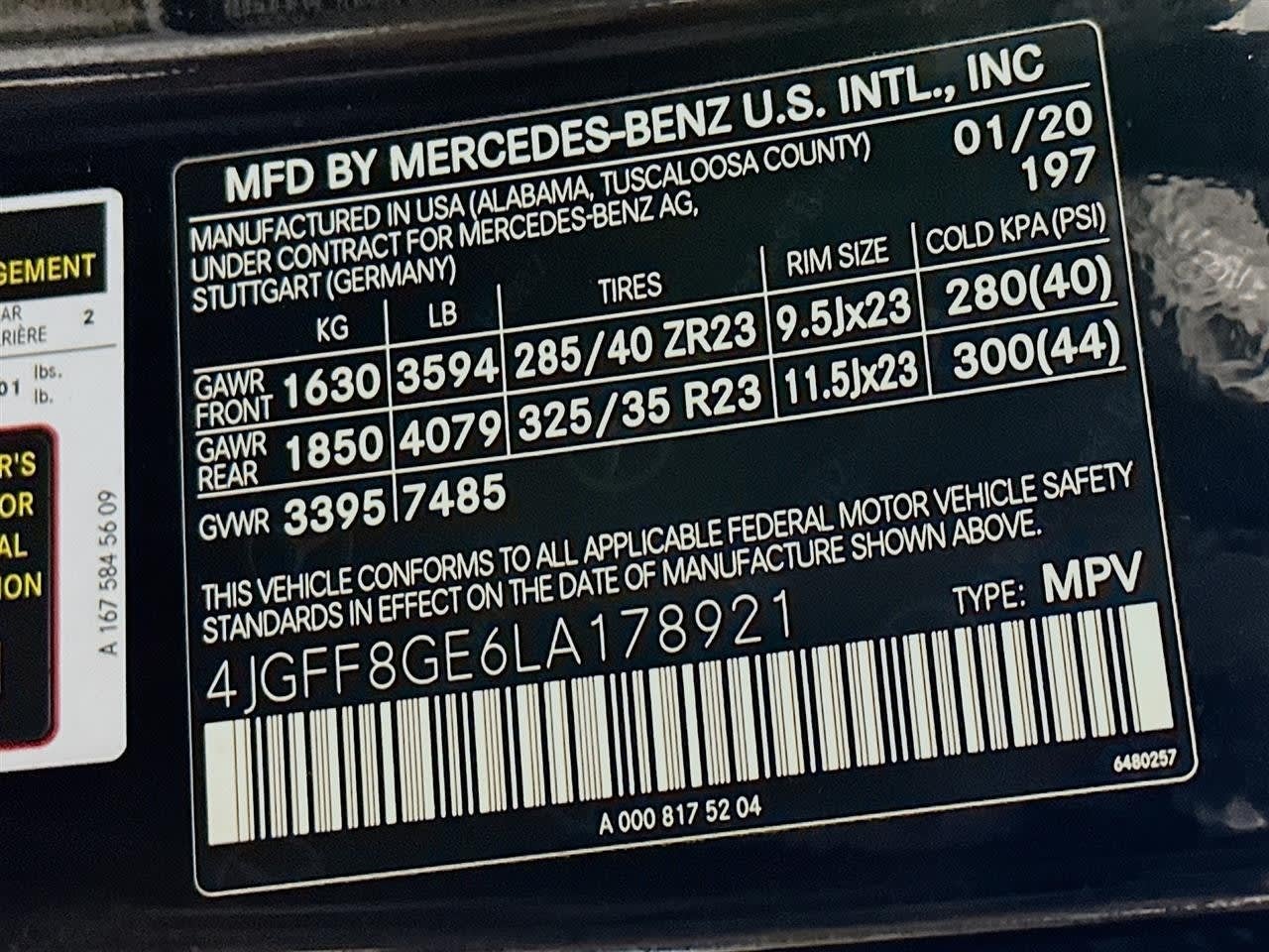 2020 Mercedes-Benz GLS 580 GLS 580 4MATIC® SUV