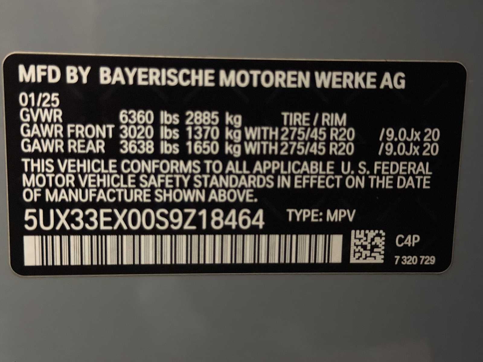 2025 BMW X6 xDrive40i Sports Activity Coupe