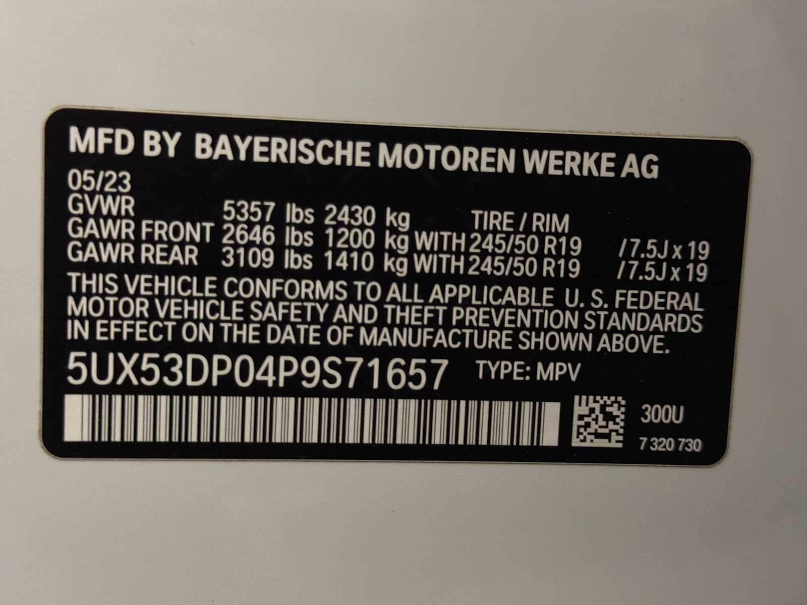 2023 BMW X3 xDrive30i Sports Activity Vehicle