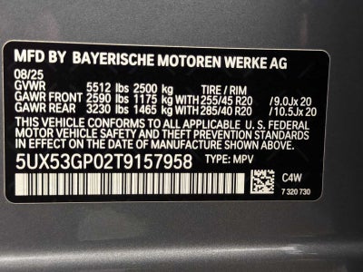 2026 BMW X3 30 xDrive Sports Activity Vehicle