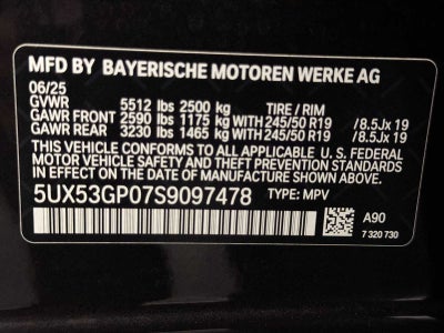 2025 BMW X3 30 xDrive Sports Activity Vehicle