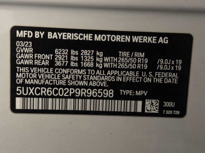 2023 BMW X5 xDrive40i Sports Activity Vehicle
