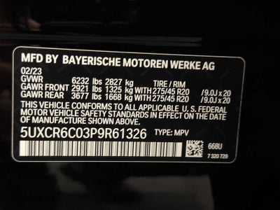 2023 BMW X5 xDrive40i Sports Activity Vehicle