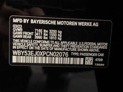 2023 BMW i7 xDrive60 Sedan