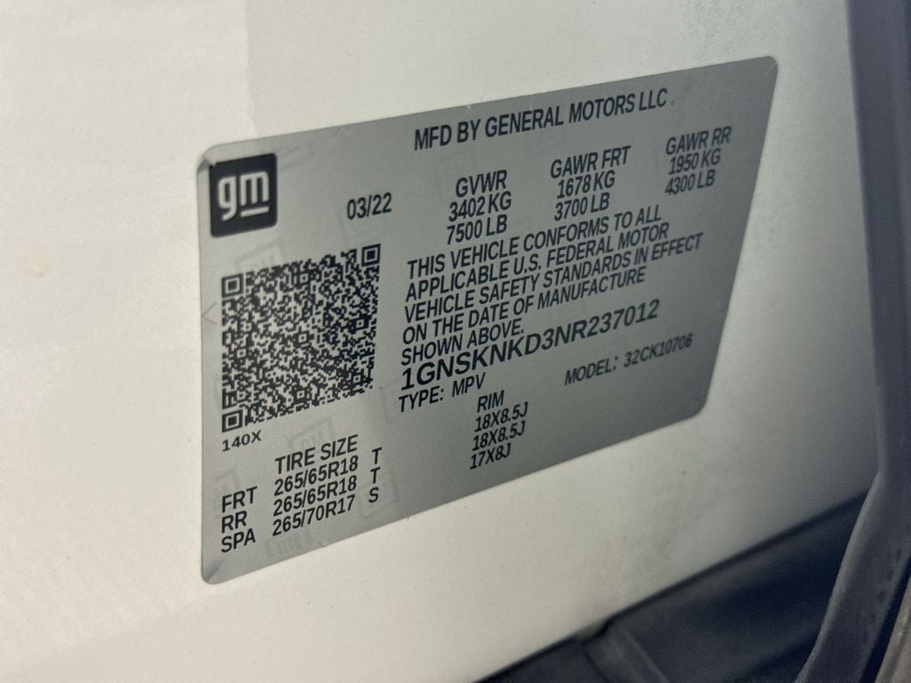 2022 Chevrolet Tahoe LT