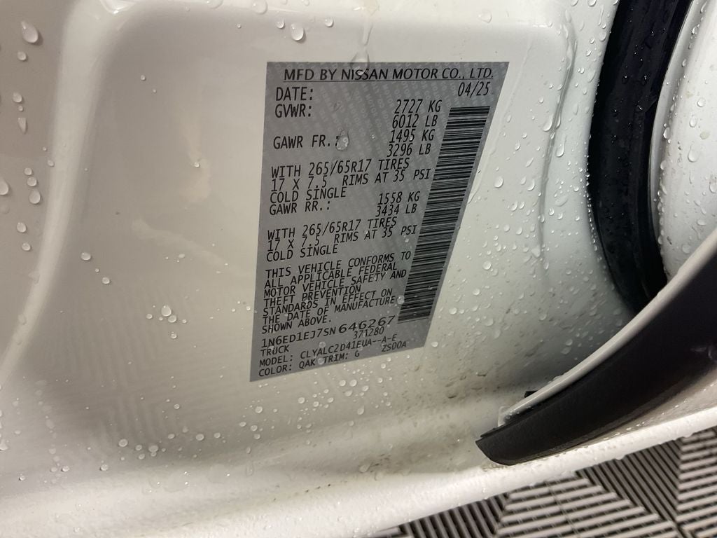 2025 Nissan Frontier SV