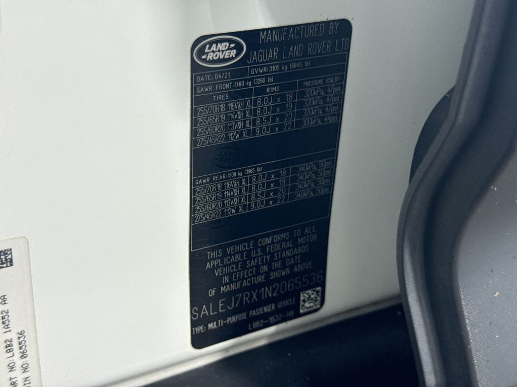 2022 Land Rover Defender 110 S
