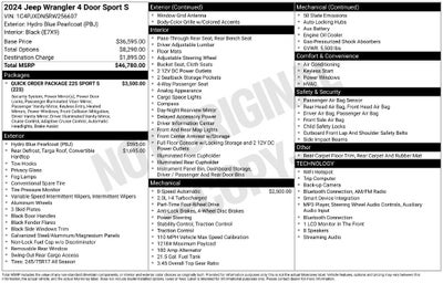 2024 Jeep Wrangler Sport S