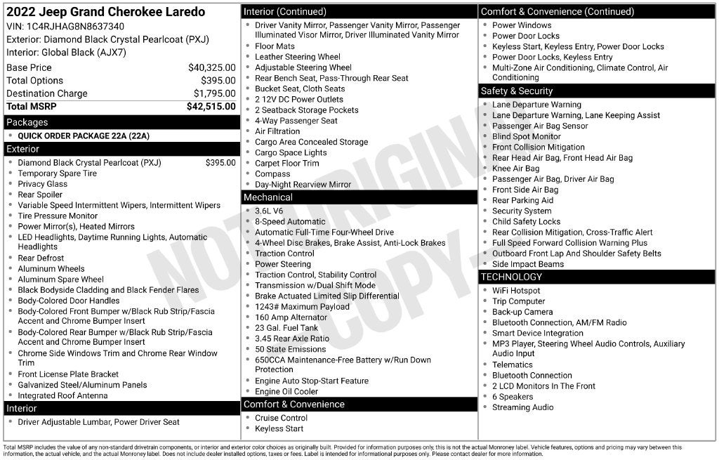 2022 Jeep Grand Cherokee Laredo