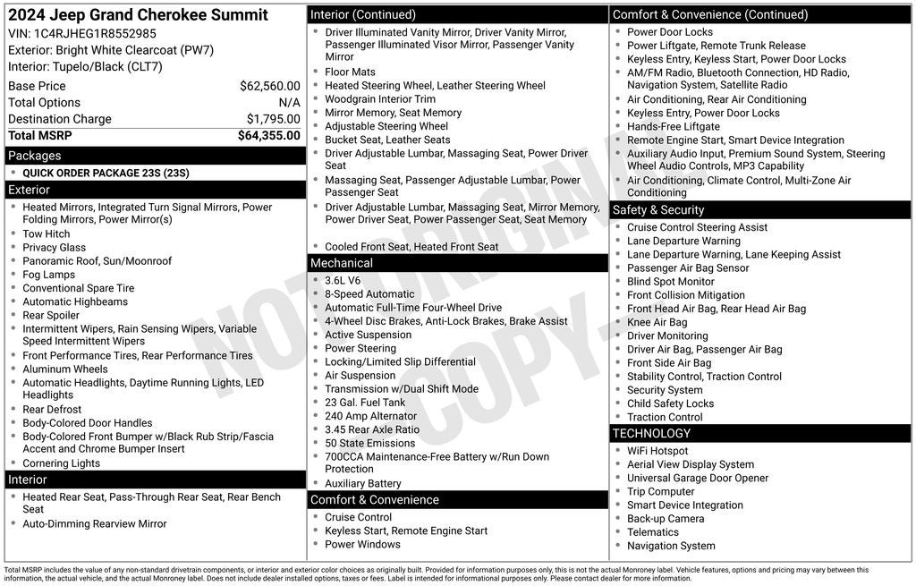 2024 Jeep Grand Cherokee Summit
