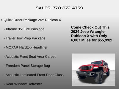 2024 Jeep Wrangler Rubicon X