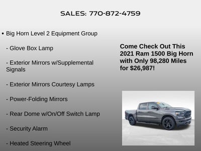 2021 RAM 1500 Big Horn/Lone Star
