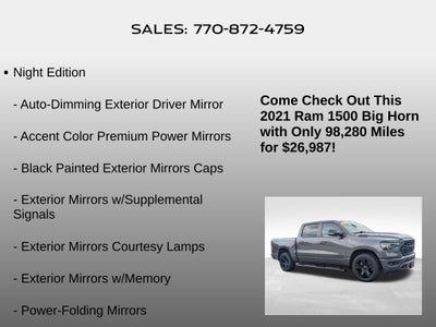2021 RAM 1500 Big Horn/Lone Star