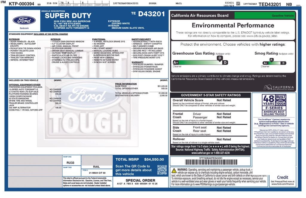 2026 Ford F-250SD XL