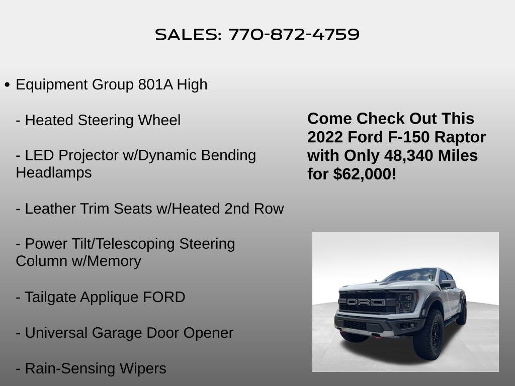 2022 Ford F-150 Raptor