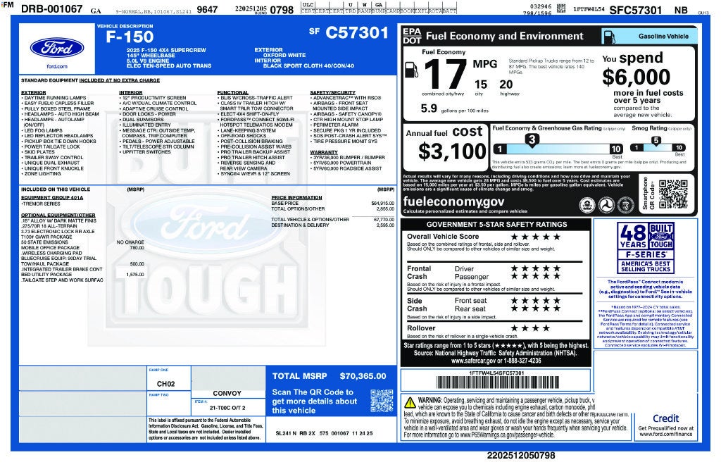 2025 Ford F-150 Tremor
