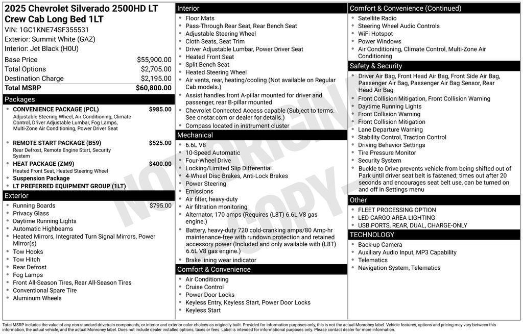 2025 Chevrolet Silverado 2500HD LT