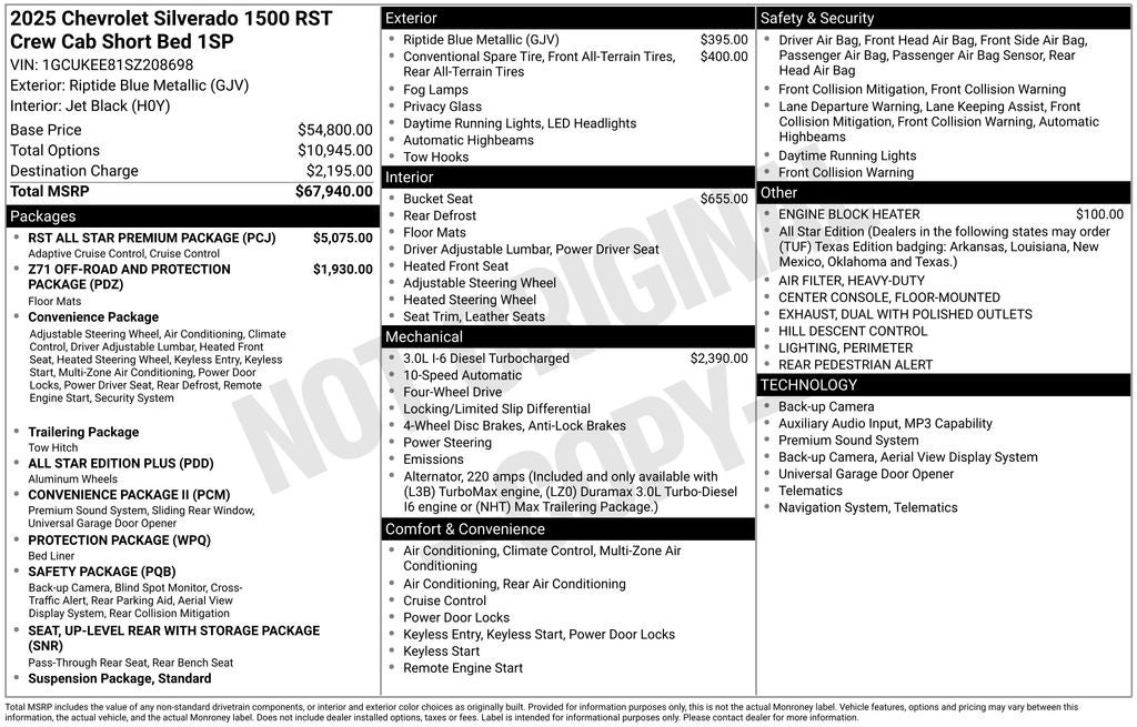 2025 Chevrolet Silverado 1500 RST