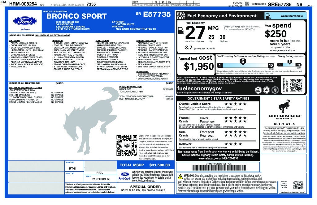 2025 Ford Bronco Sport Big Bend