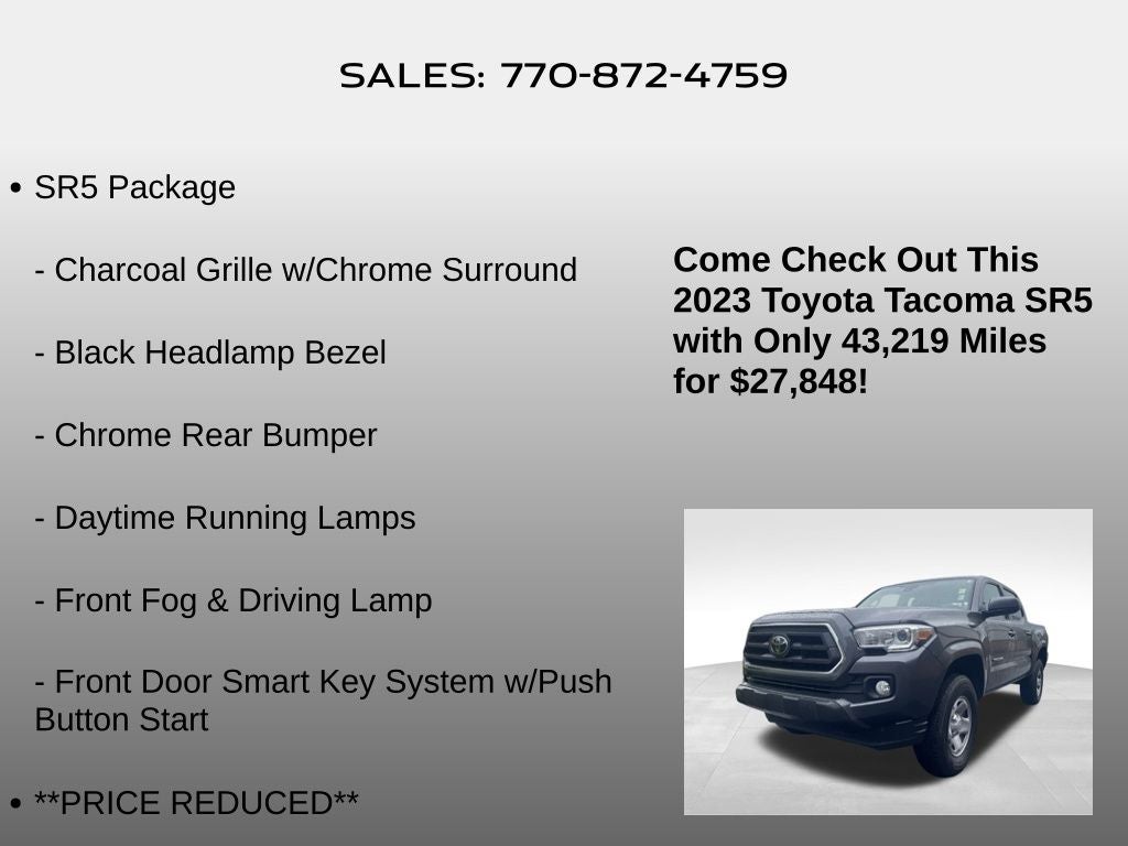 2023 Toyota Tacoma SR5