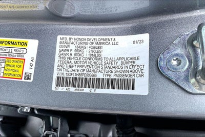 2023 Honda Civic Sport Touring