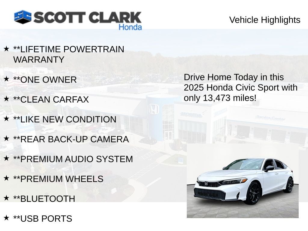 2025 Honda Civic Sport