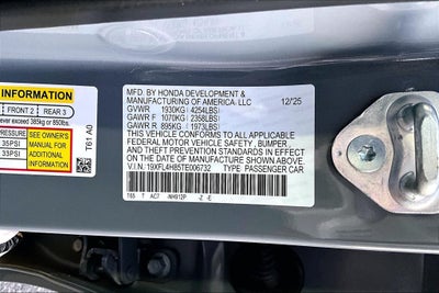 2026 Honda Civic Hybrid Sport
