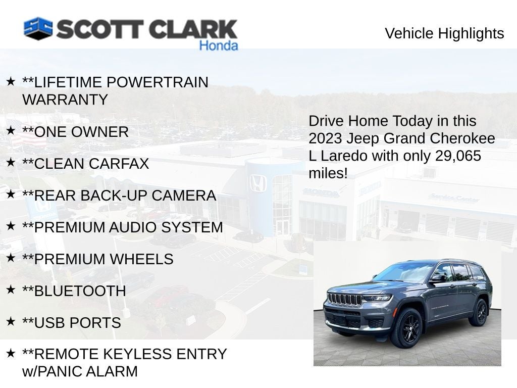 2023 Jeep Grand Cherokee L Laredo