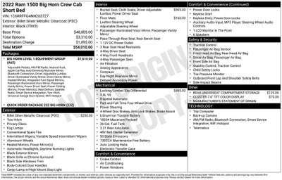 2022 RAM 1500 Big Horn