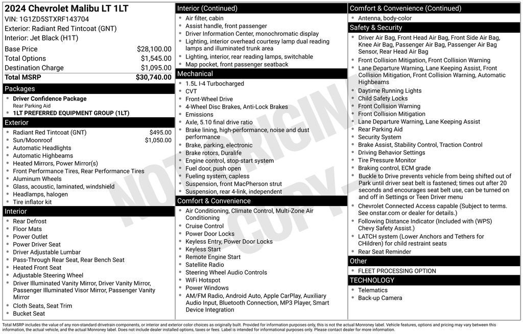 2024 Chevrolet Malibu LT