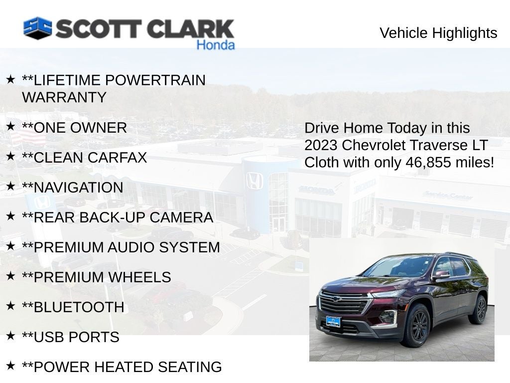 2023 Chevrolet Traverse LT Cloth