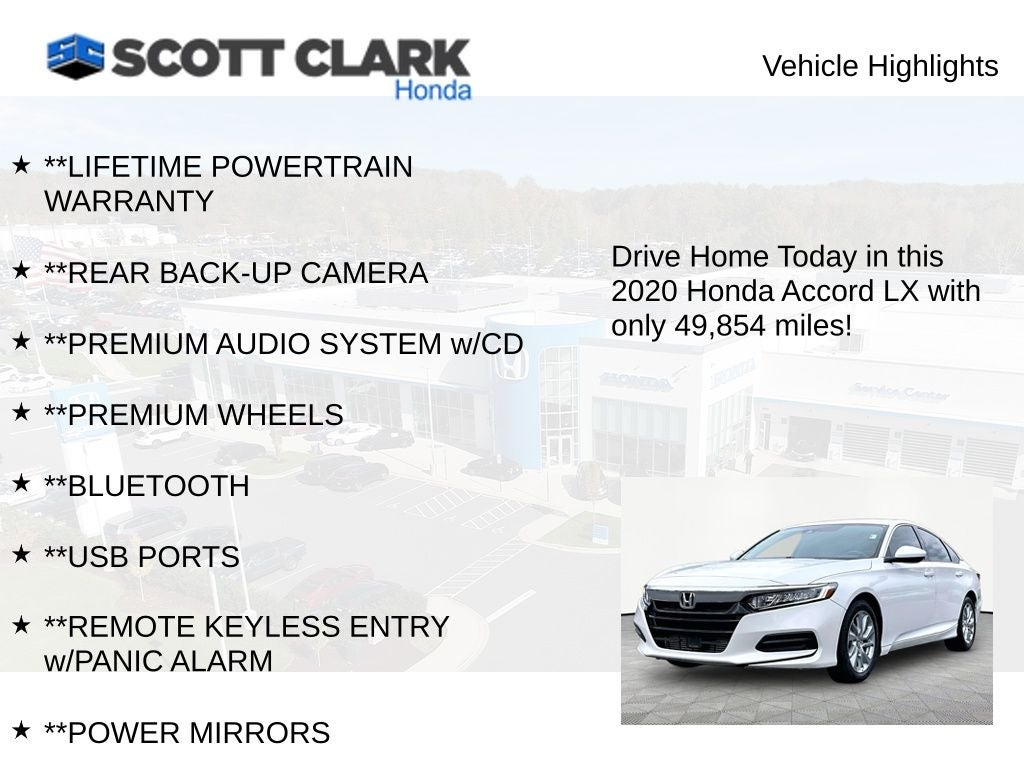 2020 Honda Accord LX