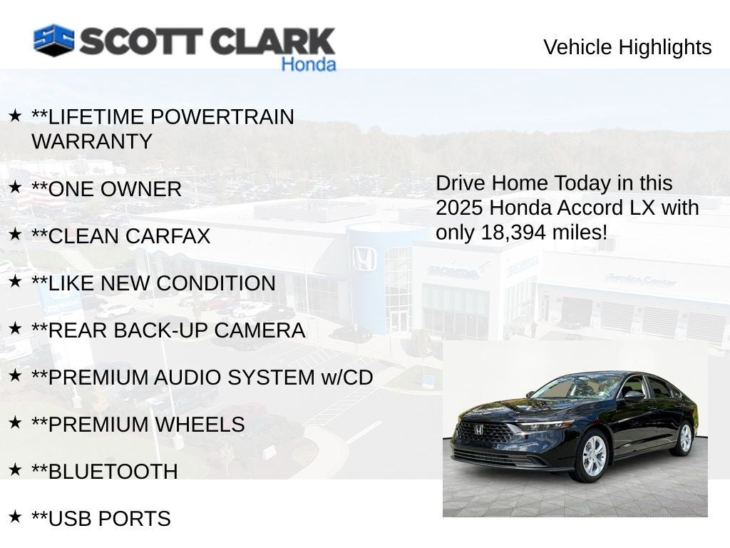 2025 Honda Accord LX