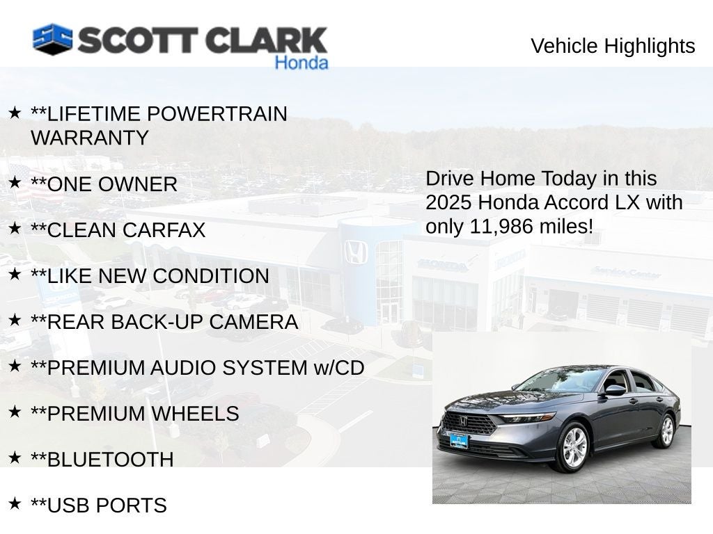 2025 Honda Accord LX