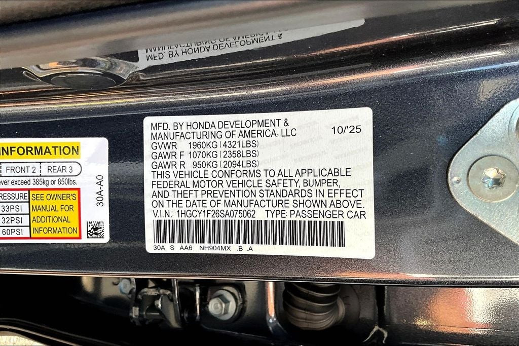 2025 Honda Accord LX