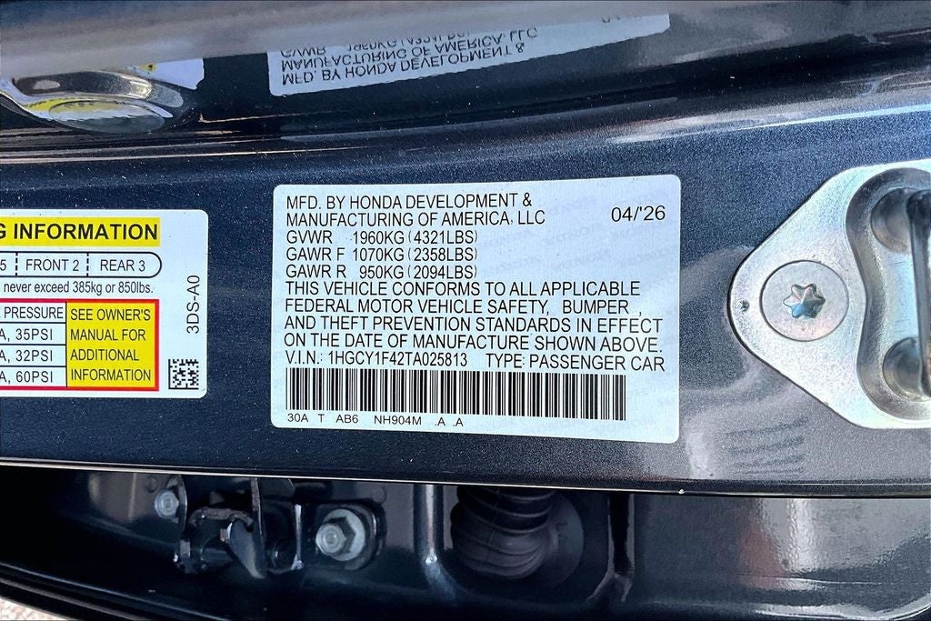 2026 Honda Accord SE