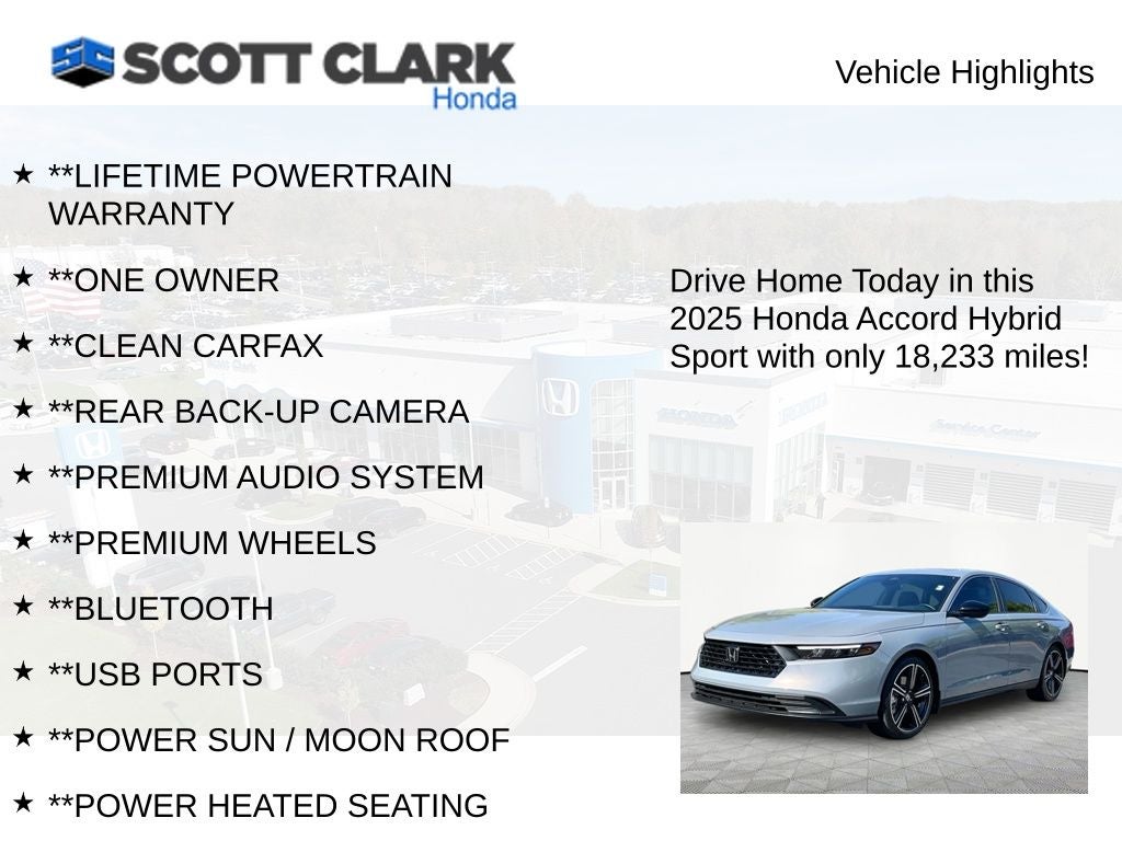 2025 Honda Accord Hybrid Sport