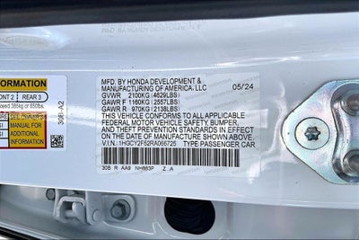 2024 Honda Accord Hybrid Sport