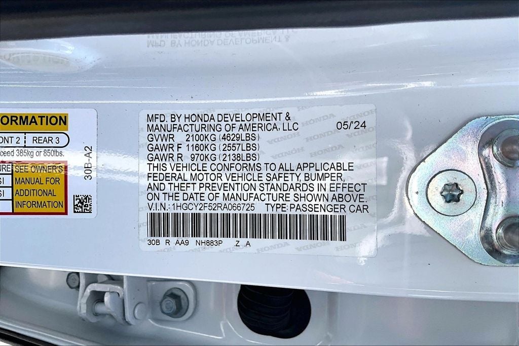 2024 Honda Accord Hybrid Sport