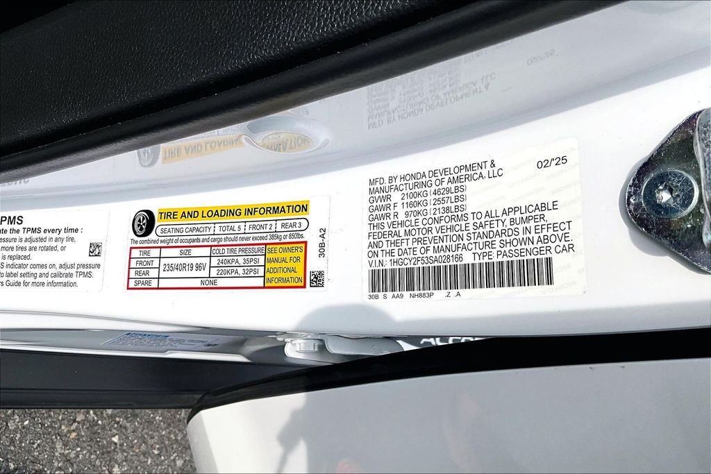2025 Honda Accord Hybrid Sport