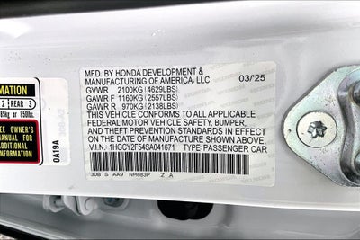 2025 Honda Accord Hybrid Sport