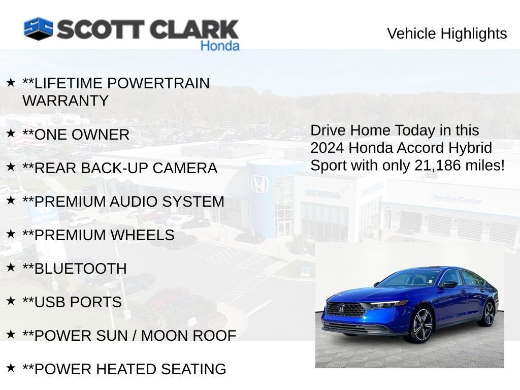2024 Honda Accord Hybrid Sport