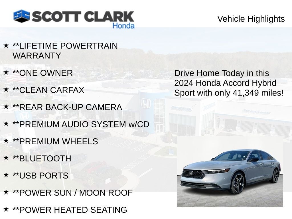 2024 Honda Accord Hybrid Sport
