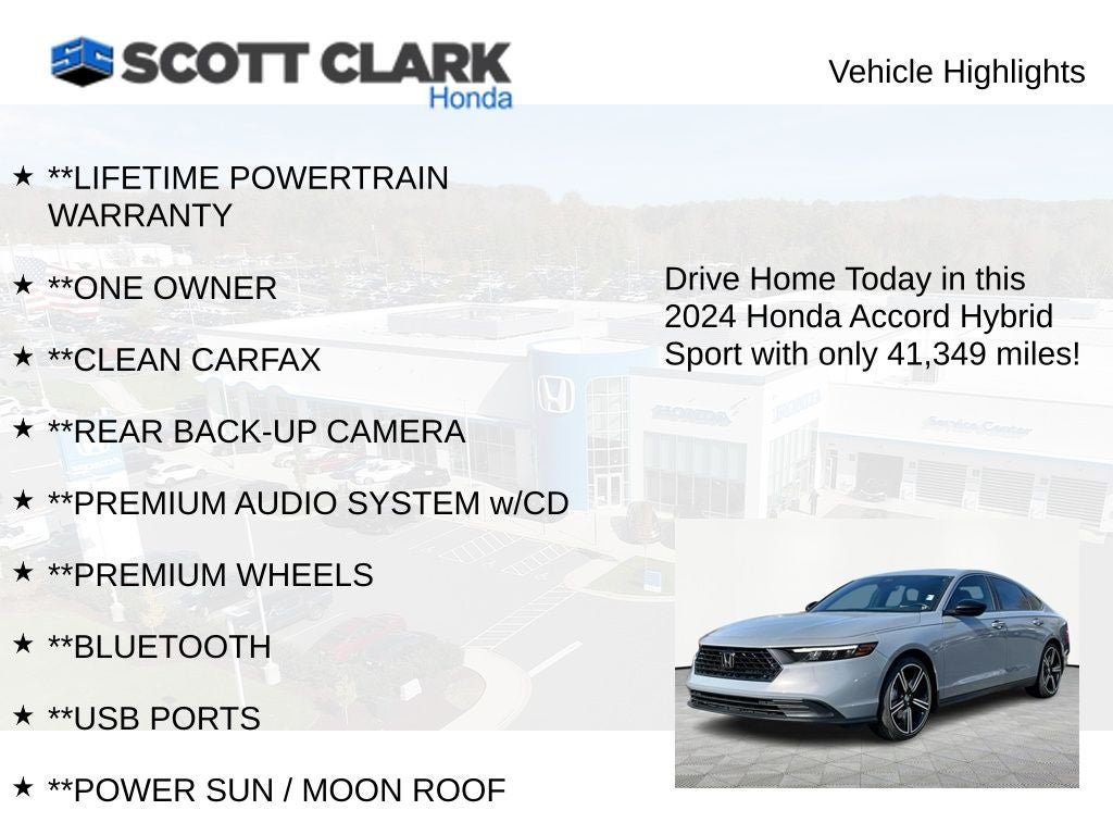 2024 Honda Accord Hybrid Sport