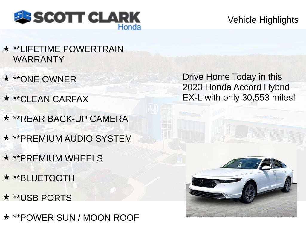 2023 Honda Accord Hybrid EX-L