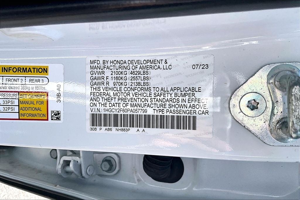 2023 Honda Accord Hybrid EX-L