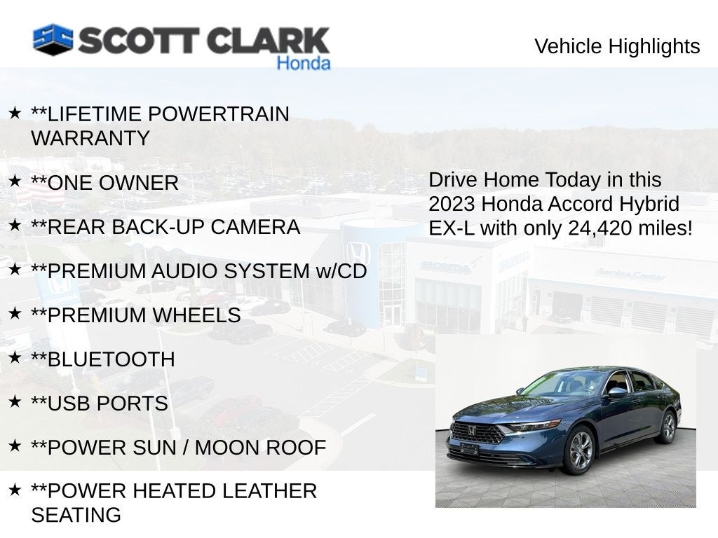 2023 Honda Accord Hybrid EX-L