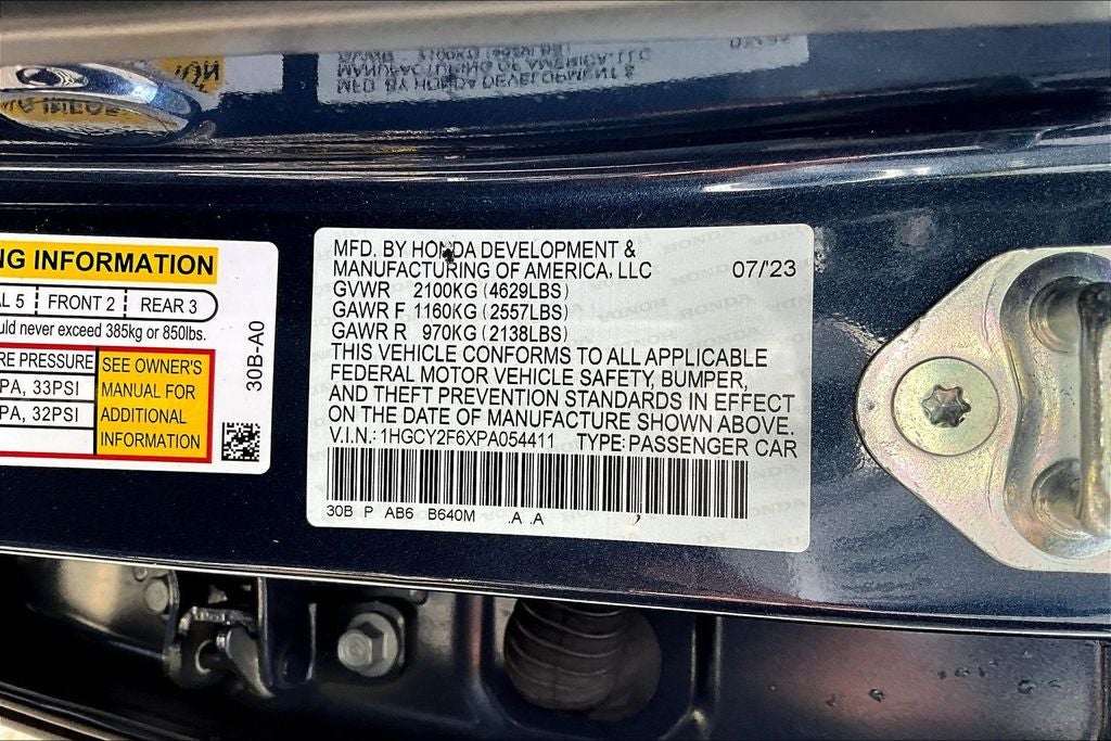 2023 Honda Accord Hybrid EX-L