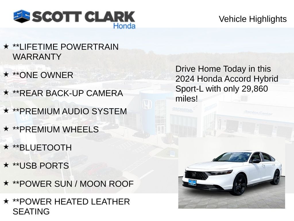 2024 Honda Accord Hybrid Sport-L